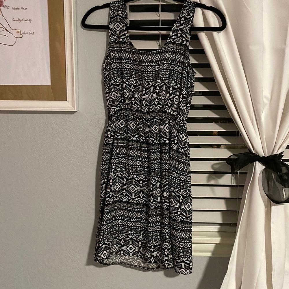 Black and white dress